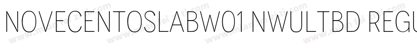 NovecentoSlabW01 NwUltBd Regular字体转换